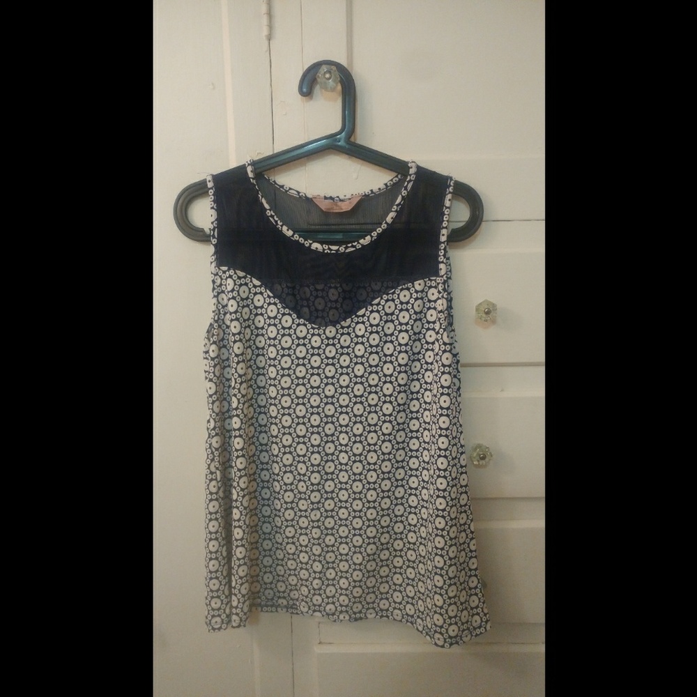 Sheer Top Sweetheart Lined Tank Top
